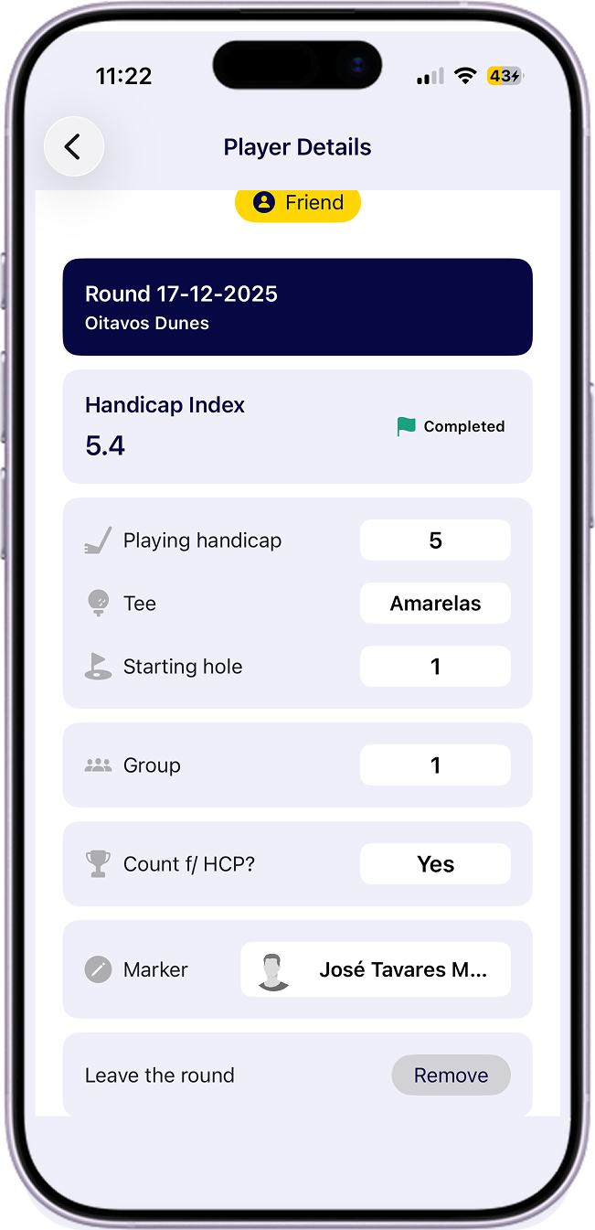 Jogar - Remover jogador